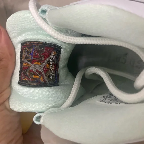 Kids White and Light Blue Sneakers